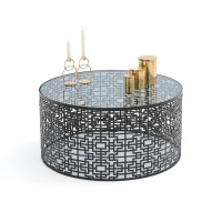 Столик Журнальный из ажурного металла GUEISHI единый размер черный LA REDOUTE INTERIEURS  фото, kupilegko.ru